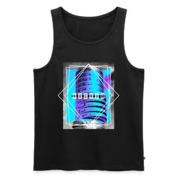 Bochum Deutschland Stadt Skyline Heimat Liebe - Männer Premium Bio Tank Top - Schwarz - Vorne - Michal (187cm)