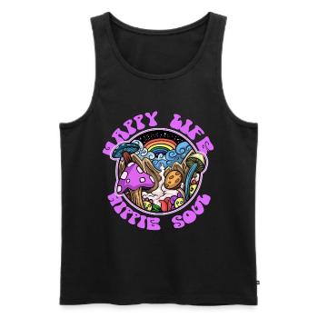 Hippy - Men's Premium Organic Tank Top - black - Front - AI Model Male 178 light (178cm)