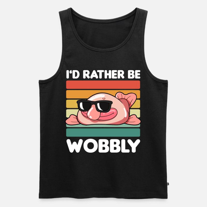 Blobfisch - Männer Premium Bio Tank Top - Schwarz
