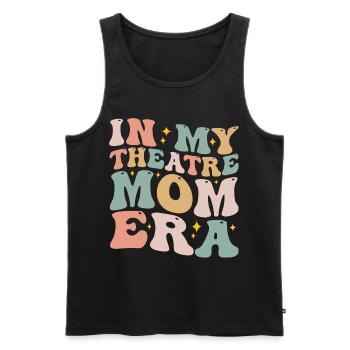 In meiner Theater-Mom-Ära Groovy Theatre Drama Mom - Männer Premium Bio Tank Top - Schwarz - Vorne - Michal (187cm)