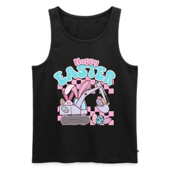 Happy Easter - Männer Premium Bio Tank Top - Schwarz - Vorne - AI Model Male 178 light (178cm)