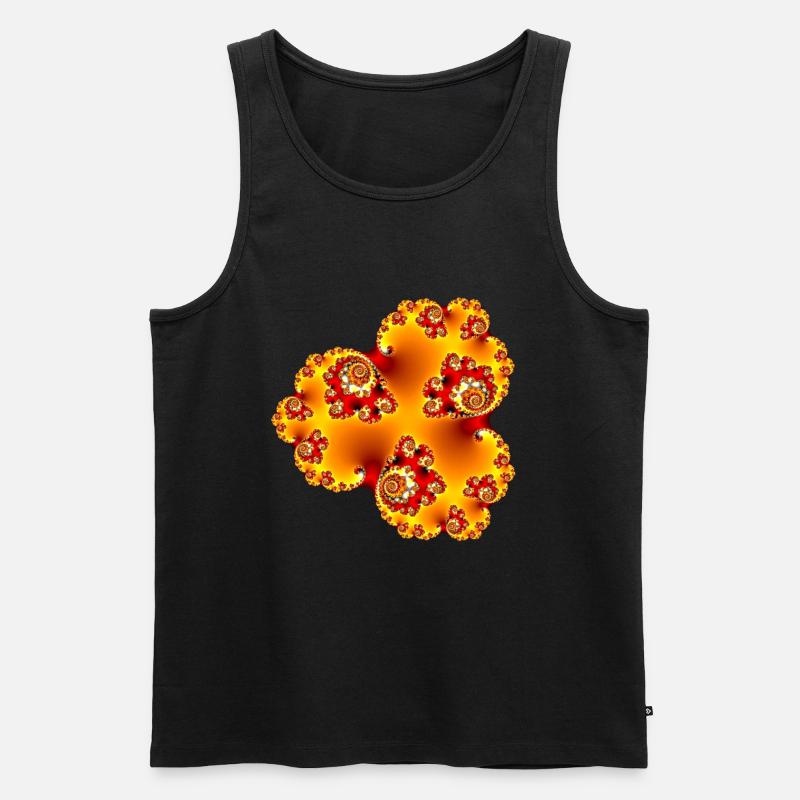 Fraktal #206_2 - Männer Premium Bio Tank Top - Schwarz