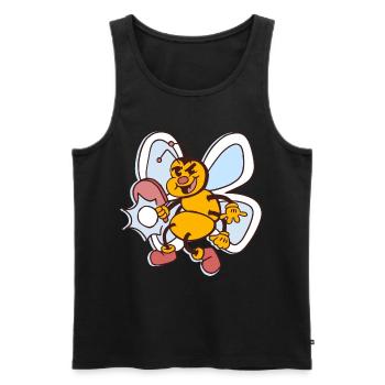 Table Tennis Bee Ping-Pong Outfit Bees - Débardeur bio Premium Homme - noir - Devant - Michal (187cm)