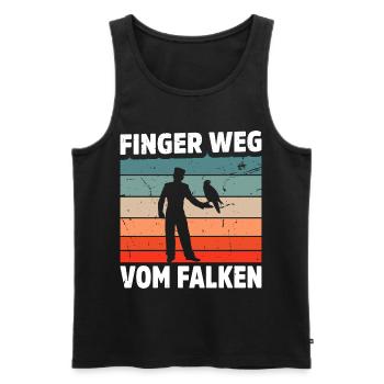 Falknerei Geschenkidee Falkner Beizjagd Greifvogel - Männer Premium Bio Tank Top - Schwarz - Vorne - AI Model Male 178 light (178cm)