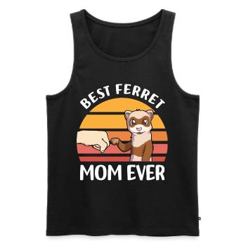 Frettchen Liebhaber Geschenke | Haustiere Tiere - Männer Premium Bio Tank Top - Schwarz - Vorne - AI Model Male 178 light (178cm)