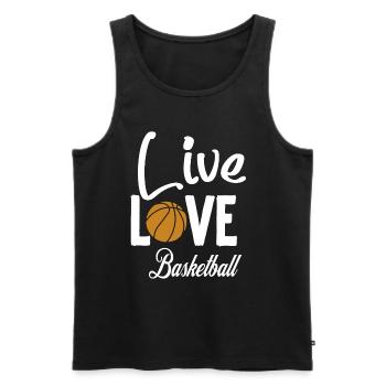 Es ist Basketball y'all - Männer Premium Bio Tank Top - Schwarz - Vorne - Michal (187cm)