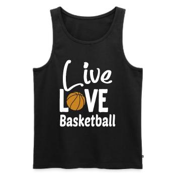 Es ist Basketball y'all - Männer Premium Bio Tank Top - Schwarz - Vorne - Michal (187cm)