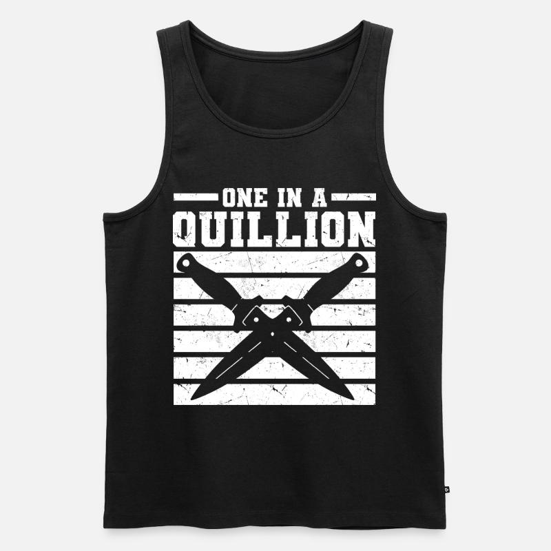 Antike Messer - Männer Premium Bio Tank Top - Schwarz