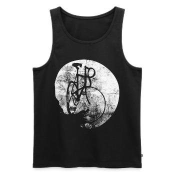 Kreis - Radfahren - (6) - Männer Premium Bio Tank Top - Schwarz - Vorne - Michal (187cm)