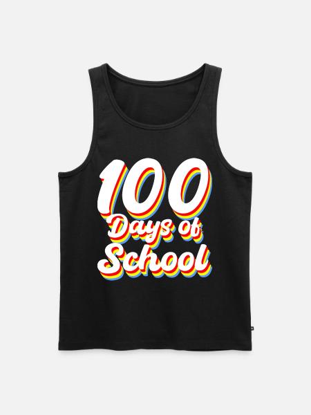 100 days of school gift - Men's Premium Organic Tank Top - black