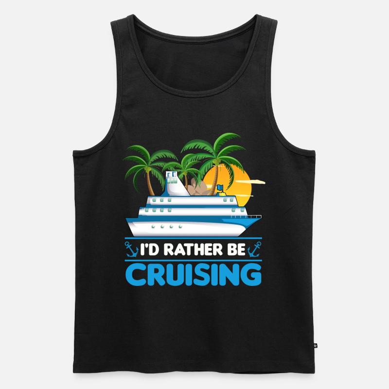 Kreuzfahrt - Männer Premium Bio Tank Top - Schwarz