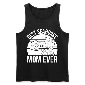 Seepferdchen | Meer Seepferd Tiere Fische Geschenk - Männer Premium Bio Tank Top - Schwarz - Vorne - Michal (187cm)