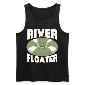 Rafting Wassersport - Männer Premium Bio Tank Top - Schwarz - Vorne - Michal (187cm)
