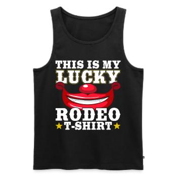 Cowboy - Männer Premium Bio Tank Top - Schwarz - Vorne - Michal (187cm)