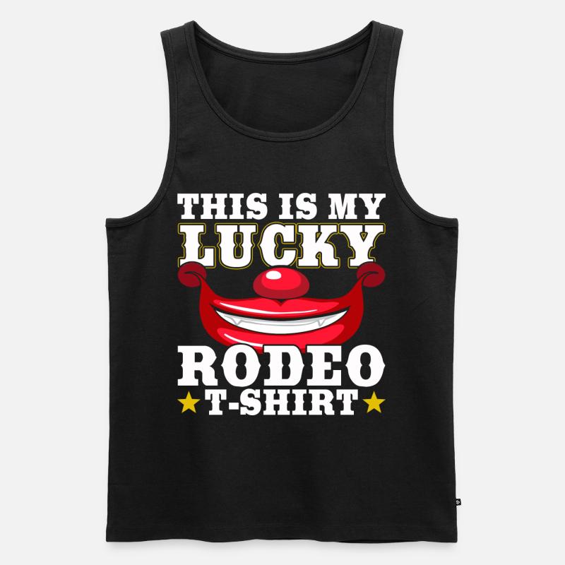 Cowboy - Männer Premium Bio Tank Top - Schwarz