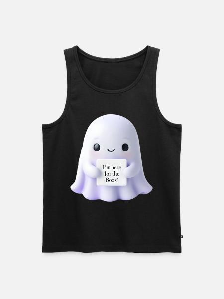 Halloween Saying Ghost Gift Idea - Men's Premium Organic Tank Top - black