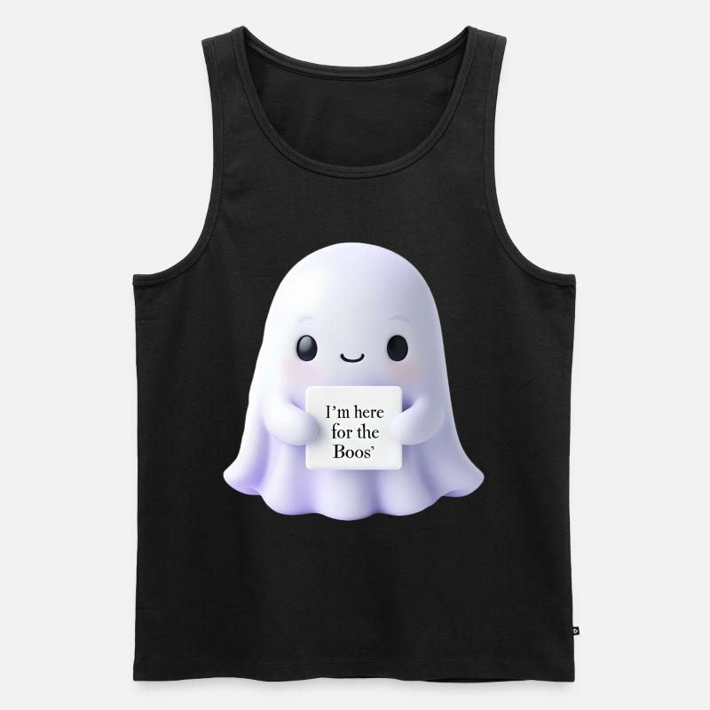 Halloween Spruch Geist Geschenkidee - Männer Premium Bio Tank Top - Schwarz