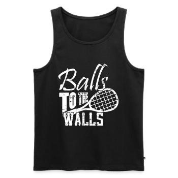 Squash - Männer Premium Bio Tank Top - Schwarz - Vorne - Michal (187cm)