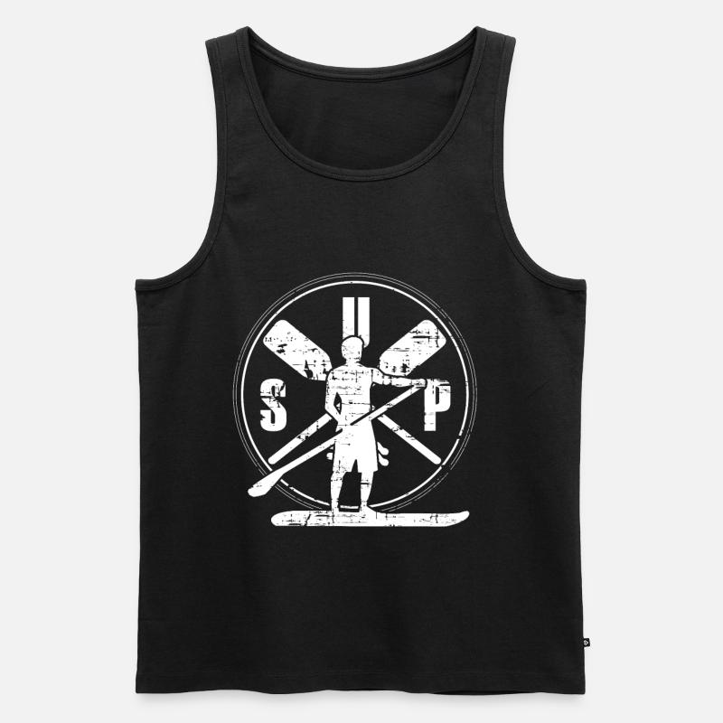 SUP - Männer Premium Bio Tank Top - Schwarz