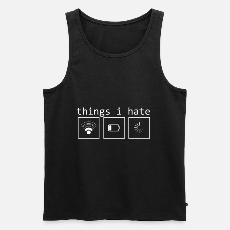 Programmer Things I Hate Developer Soft - Men's Premium Organic Tank Top - black