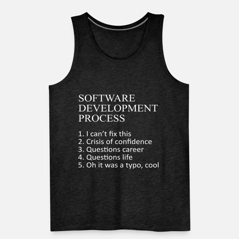 Web Developer Software Development Process Javascr Men's Premium Organic Tank Top