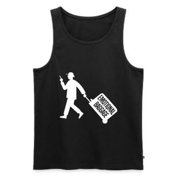 Emotionales Reisegepäck Weinland Aufschlüsselung W - Männer Premium Bio Tank Top - Schwarz - Vorne - AI Model Male 178 light (178cm)