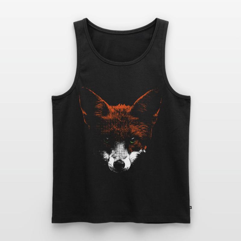 Fox head with white muzzle Men's Premium Organic Tank Top