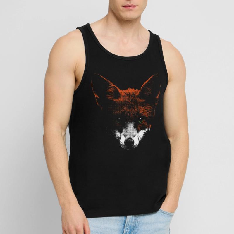 Fox head with white muzzle Men's Premium Organic Tank Top