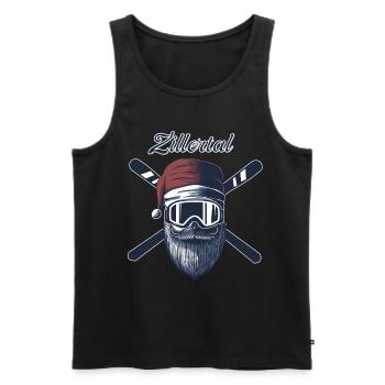 Zillertal Ski Sknowboard - Männer Premium Bio Tank Top - Schwarz - Vorne - AI Model Male 178 light (178cm)