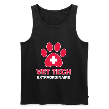 Vet Tech Extraordinaire Pet Medicine Fur Doctor G - Men's Premium Organic Tank Top - black - Front - Michal (187cm)
