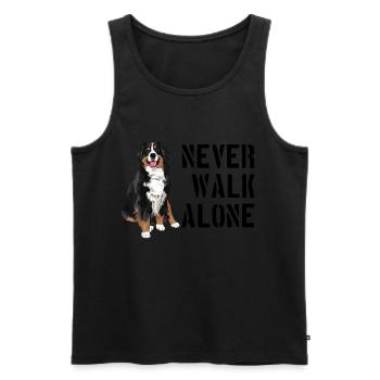 Bernese mountain dog - Men's Premium Organic Tank Top - black - Front - Michal (187cm)