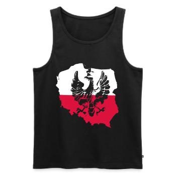 Pays polonais Drapeau polonais Drapeau - Débardeur bio Premium Homme - noir - Devant - Michal (187cm)