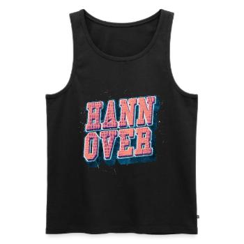 Hanovre Allemagne City Font Vintage Rétro - Débardeur bio Premium Homme - noir - Devant - Michal (187cm)