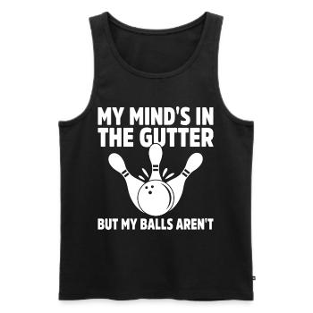 Bowling Bowler Gutter Strike Ersatznadeln - Männer Premium Bio Tank Top - Schwarz - Vorne - Michal (187cm)