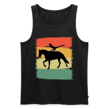 Acrobate Riding Rider Vaulter Acrobat - Débardeur bio Premium Homme - noir - Devant - Michal (187cm)