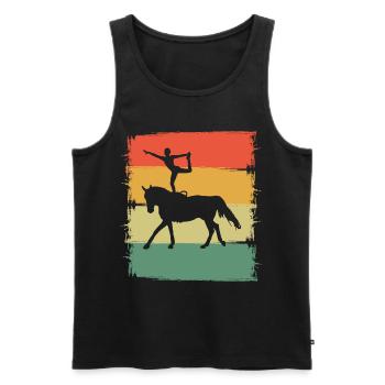 Acrobate Riding Rider Vaulter Acrobat - Débardeur bio Premium Homme - noir - Devant - Michal (187cm)