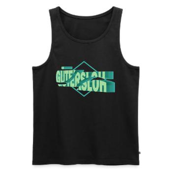 Gütersloh Deutschland Stadt 3D Schrift Skyline - Männer Premium Bio Tank Top - Schwarz - Vorne - AI Model Male 178 light (178cm)
