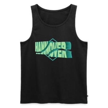 Hannover Deutschland Stadt 3D Schrift Skyline - Männer Premium Bio Tank Top - Schwarz - Vorne - AI Model Male 178 light (178cm)