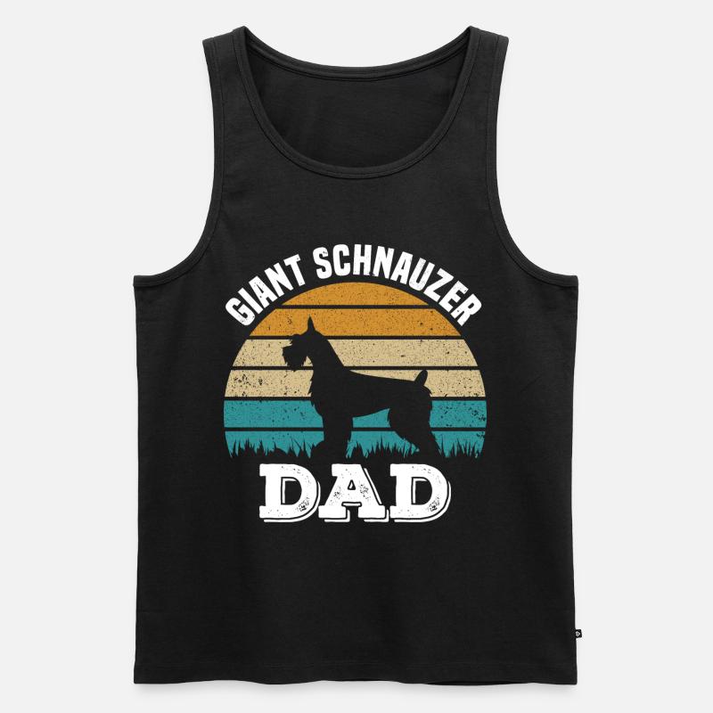 Schnauzer Hunderasse - Männer Premium Bio Tank Top - Schwarz