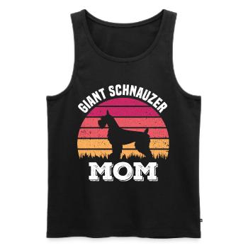 Schnauzer Mama - Männer Premium Bio Tank Top - Schwarz - Vorne - Michal (187cm)