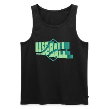 Baseball 3D Police Baseball Player Fan Sport - Débardeur bio Premium Homme - noir - Devant - Michal (187cm)