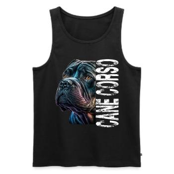 Cane Corso für einen Cane Corso Besitzer - Männer Premium Bio Tank Top - Schwarz - Vorne - Michal (187cm)