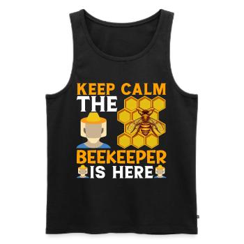 Beekeeping Beekeeping Course Beekeepers' Association Honey Bee Beekeepers - Men's Premium Organic Tank Top - black - Front - AI Model Male 178 light (178cm)