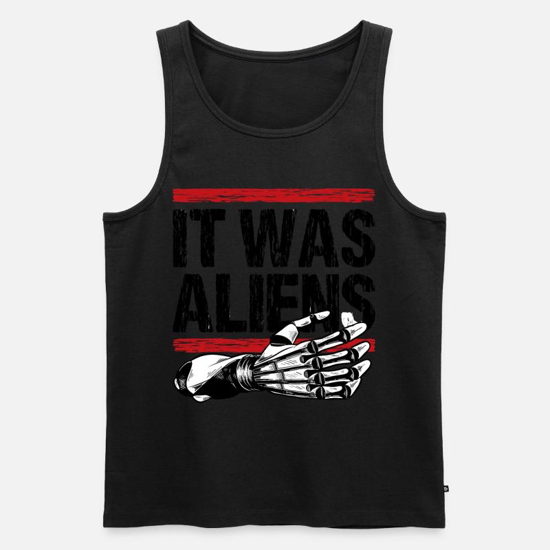 It was aliens - Männer Premium Bio Tank Top - undefined