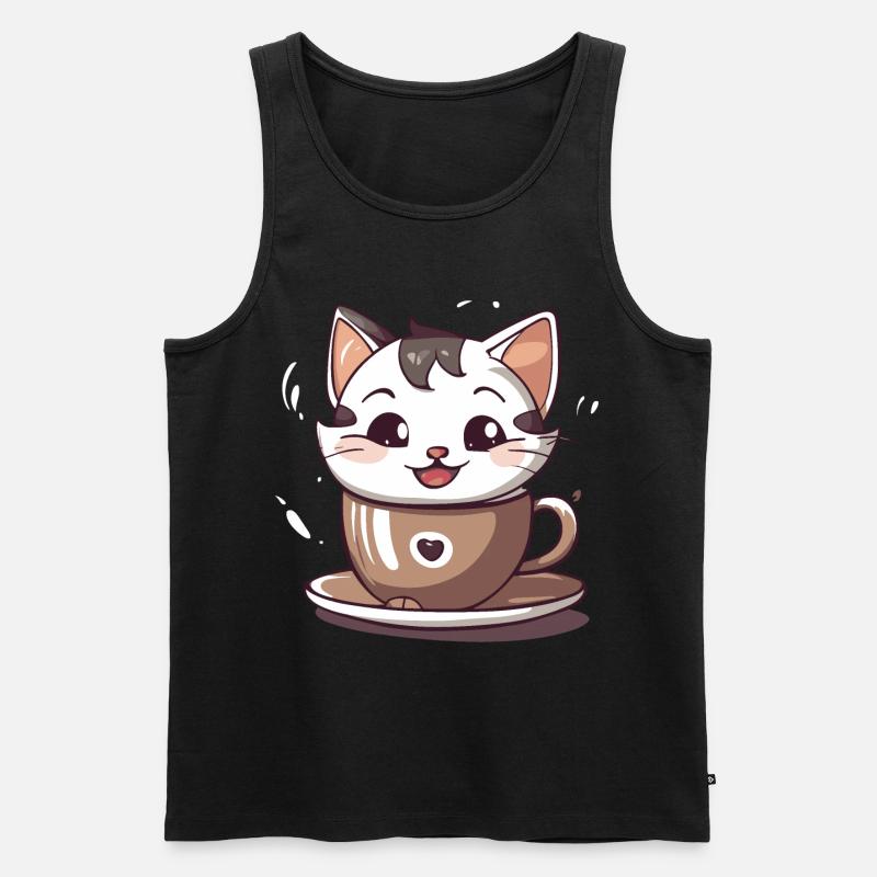 Chatcolate #1 - Men's Premium Organic Tank Top - black