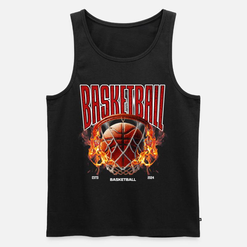 Basket-ball Joueurs de basket-ball - Débardeur bio Premium Homme - noir