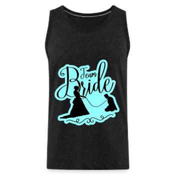 Team Braut Hochzeit Junggesellinnen - Männer Premium Bio Tank Top - Anthrazit - Vorne - Alexander (188cm)