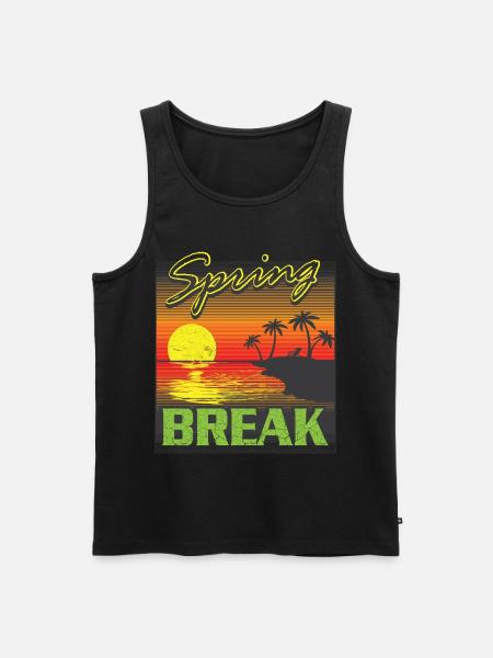 Spring Break - Men's Premium Organic Tank Top - black