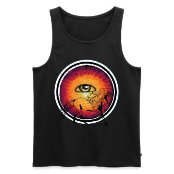 Wild Horse Horse Divine Horse Fool Rider Pony - Men's Premium Organic Tank Top - black - Front - AI Model Male 178 light (178cm)