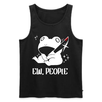 Ew People Frog Lover Cottagecore - Men's Premium Organic Tank Top - black - Front - Michal (187cm)